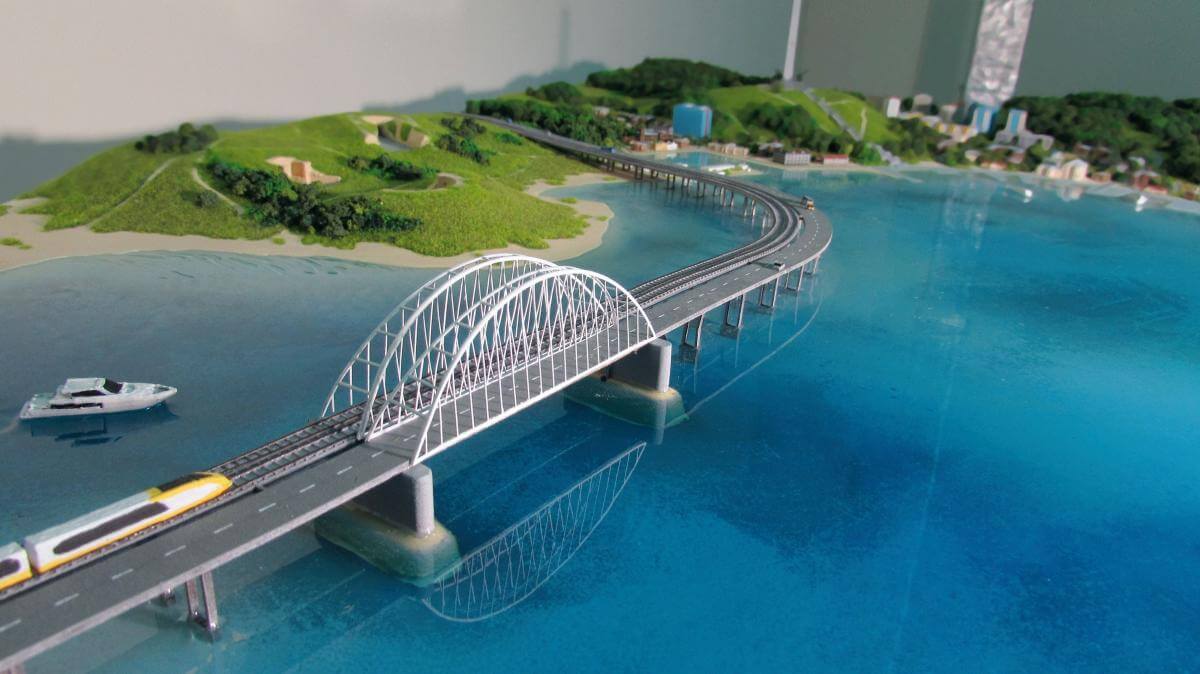 макет моста