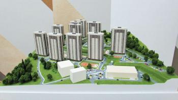 Модель жилого микрорайона г.Владивосток